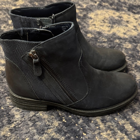 Earth Shoes - Earth Black Ankle Booties Dark Navy blue